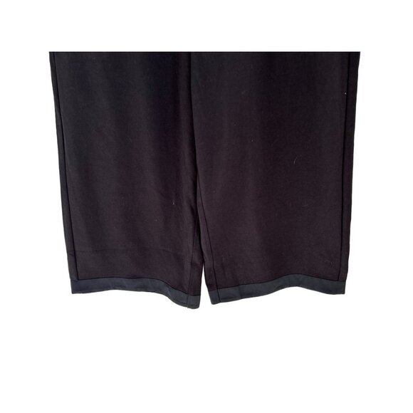 ATHLETA Black Wide Leg Pants Athletic Joggers Pockets Black Size Med - Picture 3 of 9
